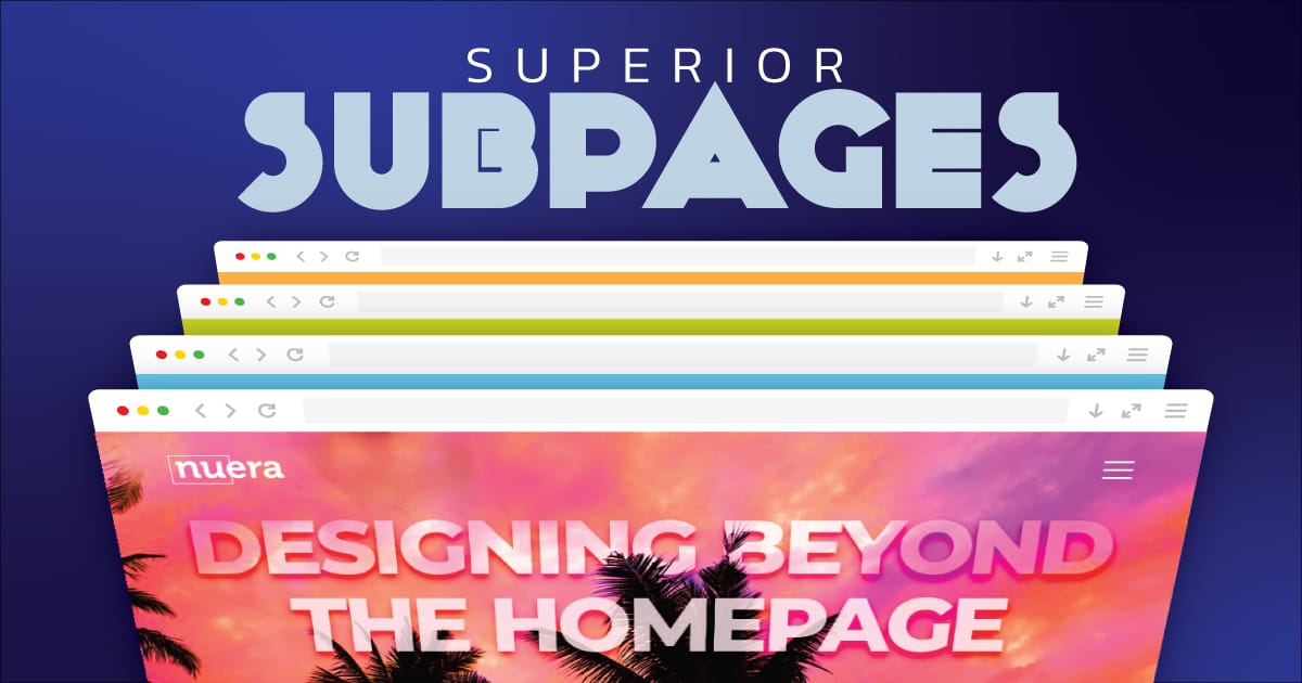 “Superior Subpages: Designing Beyond the Homepage”